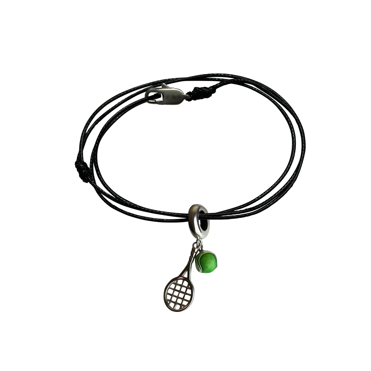 Tennis Charm – Racket & Ball Duo