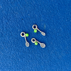 Tennis Charm – Racket & Ball Duo
